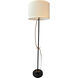 Lyndon 65 inch 100.00 watt Heritage Gold and Black Floor Lamp Portable Light
